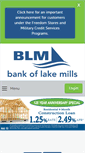 Mobile Screenshot of bankoflakemills.com